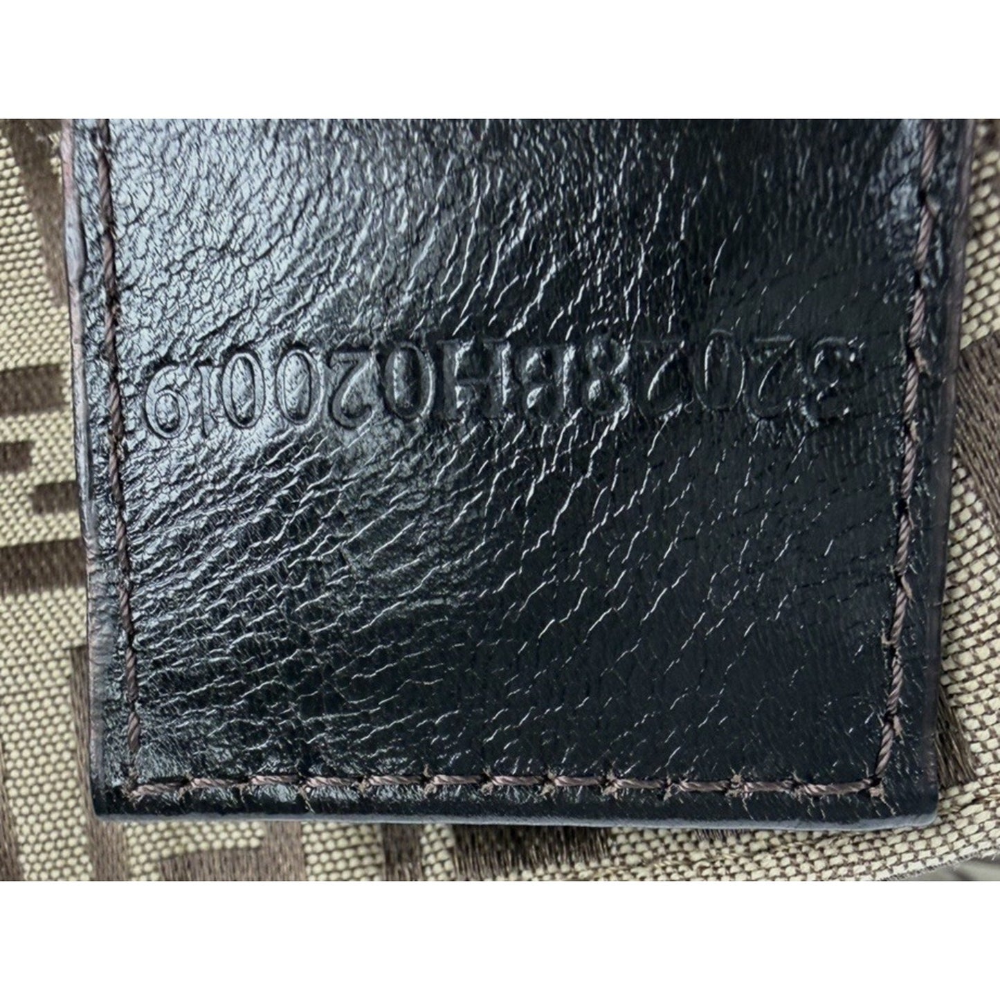 Fendi Zucchino Tote Bag in FF Monogram Canvas with Leather Trim S-05