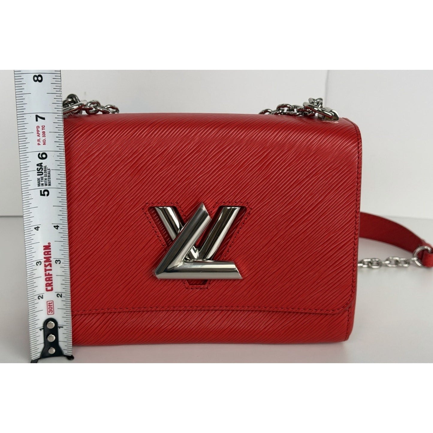 Louis Vuitton Coquelicot Epi Leather Twist MM Shoulder Bag (2019) B4