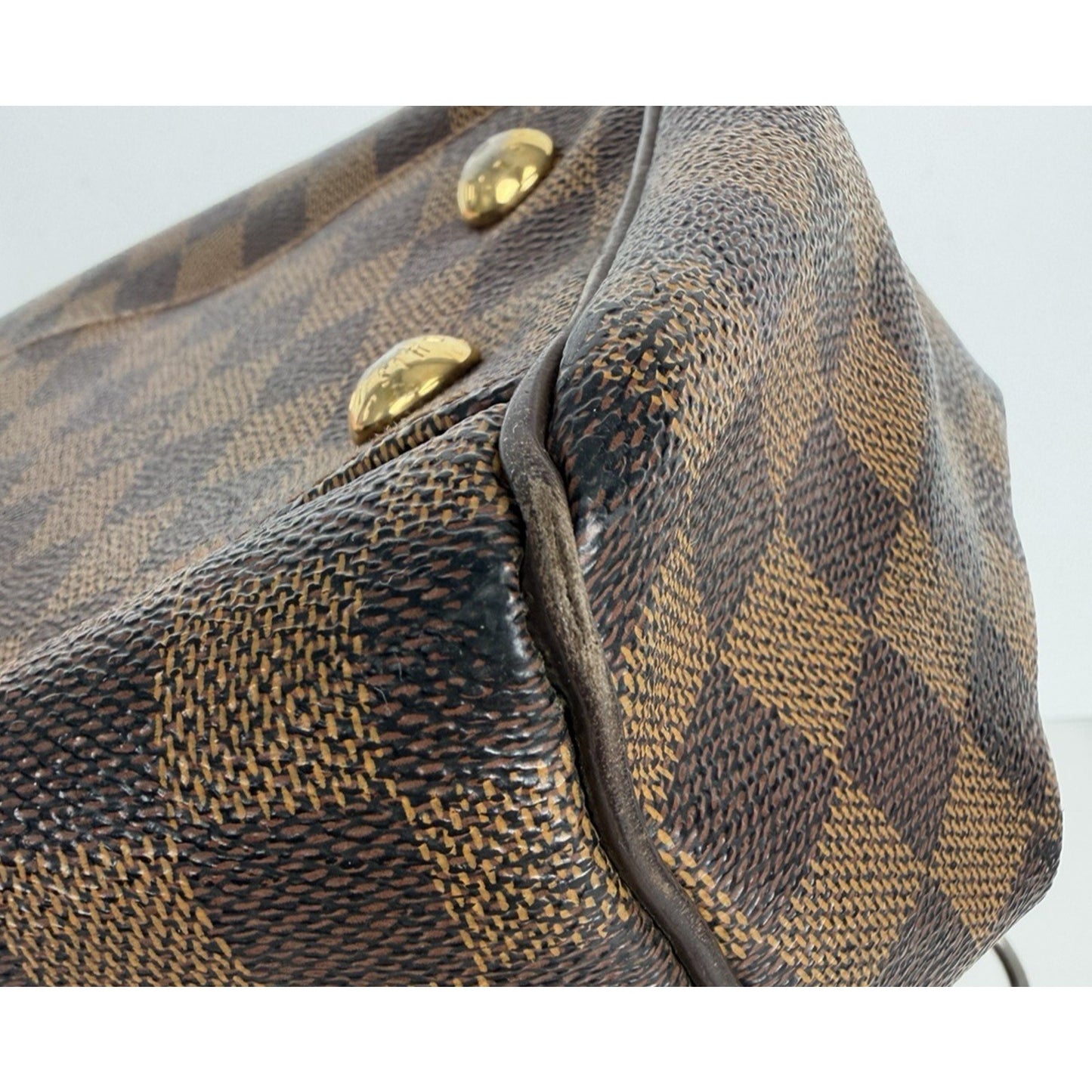 Louis Vuitton Trevi PM Handbag in Damier Ebene Coated Canvas 2014 S12