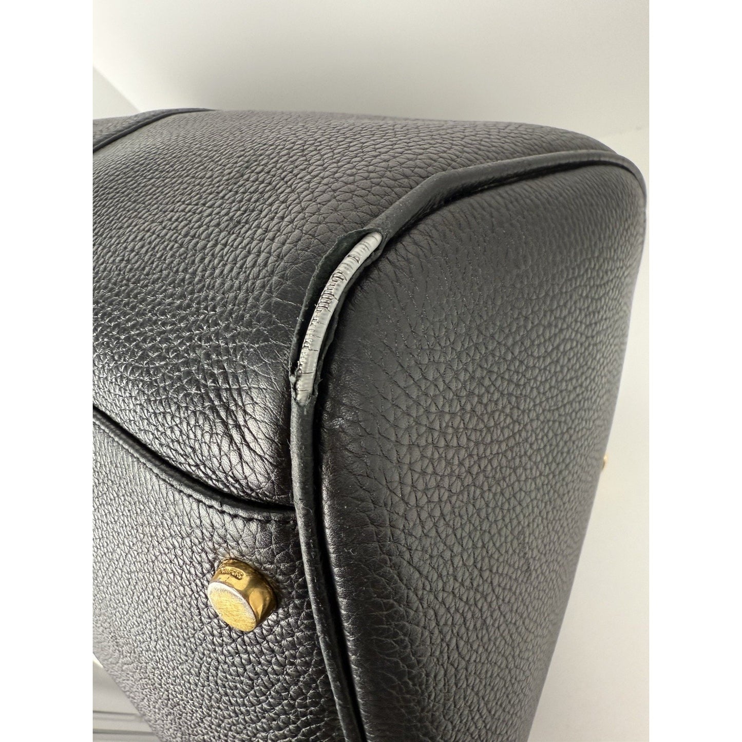 Tom Ford Weekend Black Leather Duffle Bag Unisex