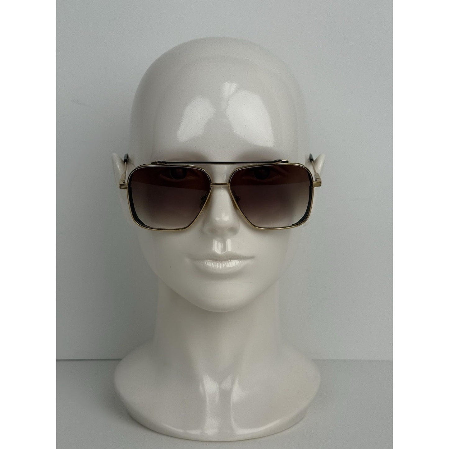 DITA 40 Million Oversized Sunglasses with Brown Lenses and Gold-Tone Hardware