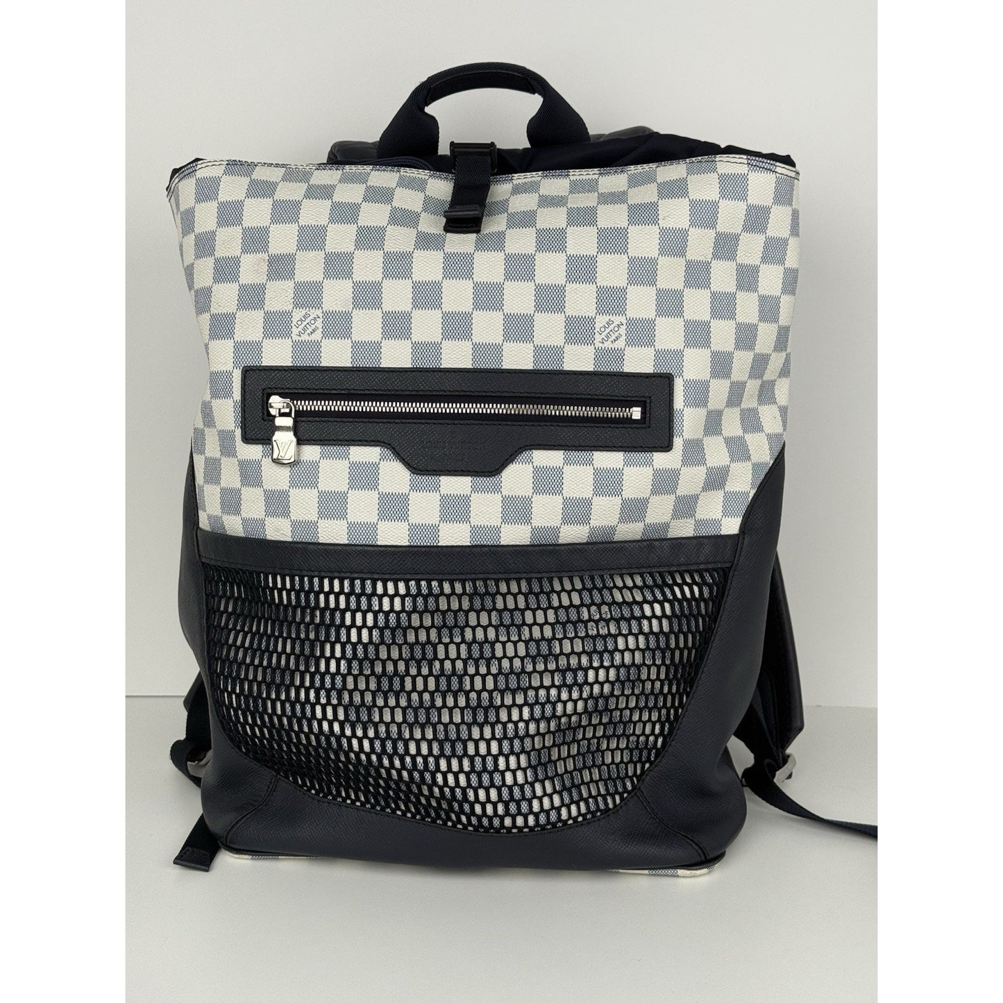 Louis Vuitton Damier Taiga Match Point Backpack White & Navy