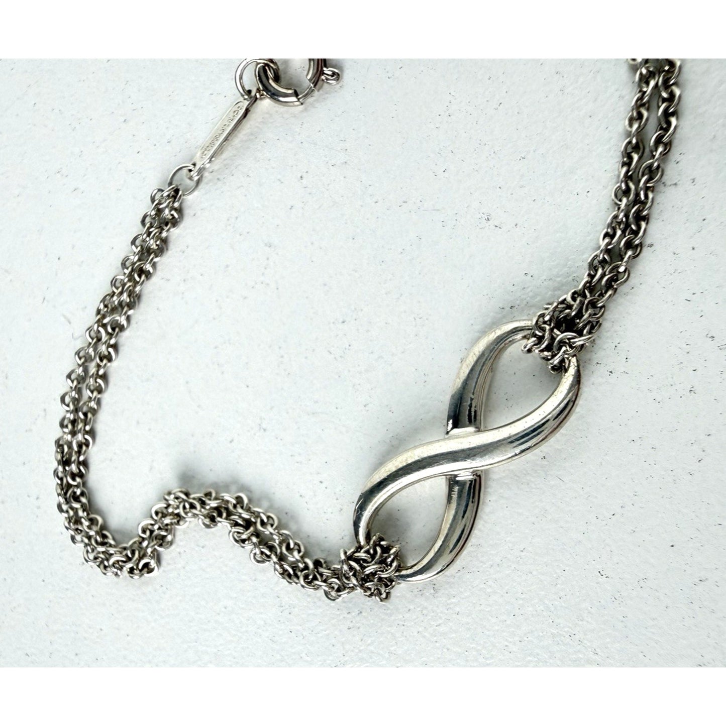 Tiffany & Co. Infinity Double Chain Bracelet in Sterling Silver