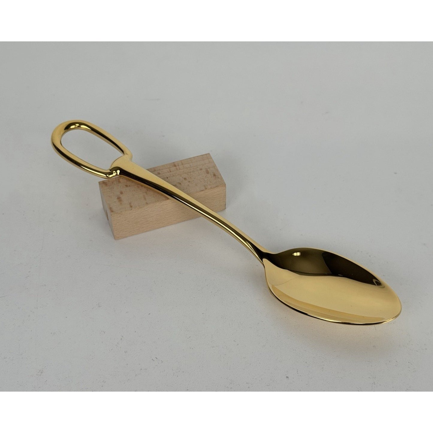 Hermes Grand Attelage Gold-Plated Dinner Spoon K1