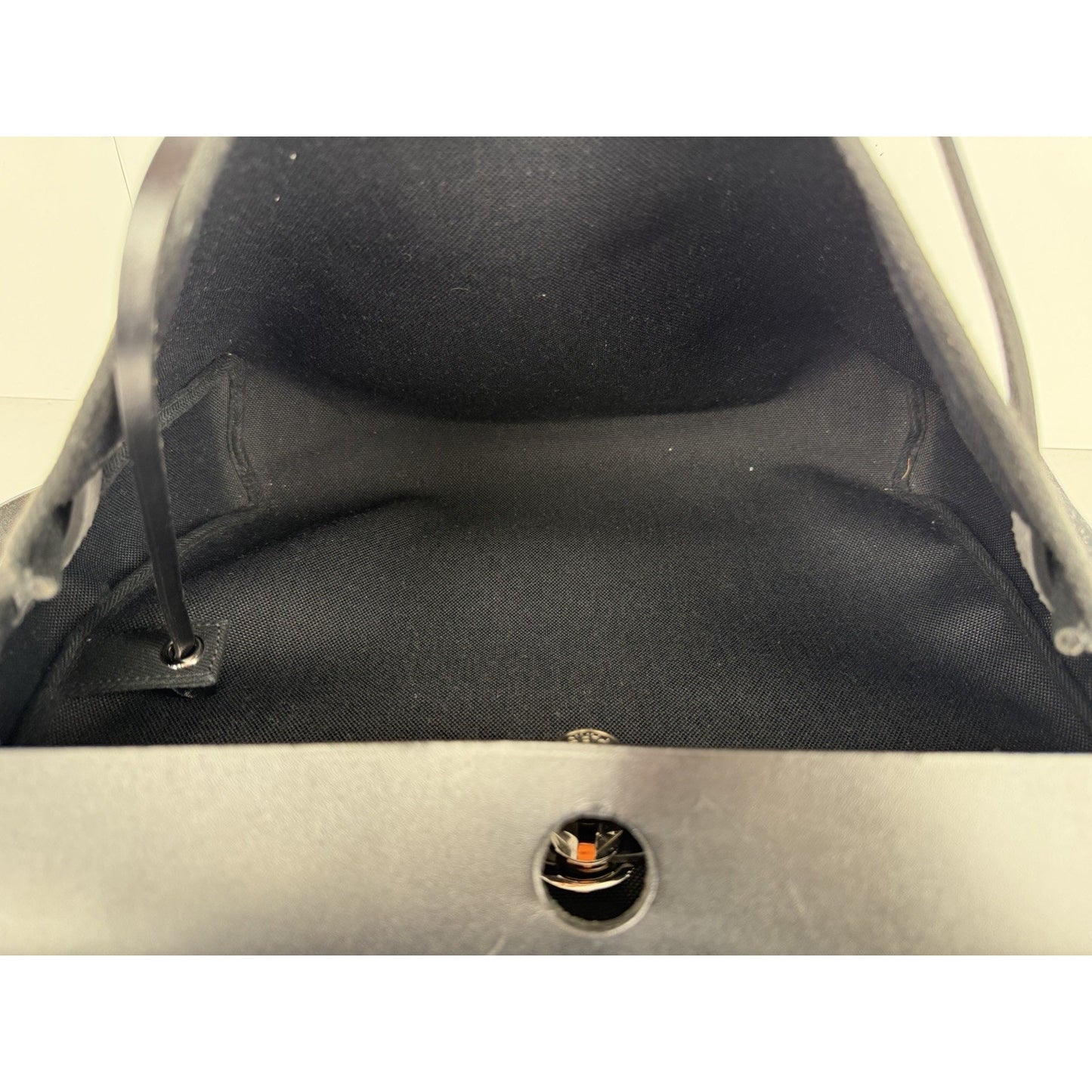 Hermes Herbag Messenger 39 Bag in Black Canvas Silver Hardware 2023 E-4