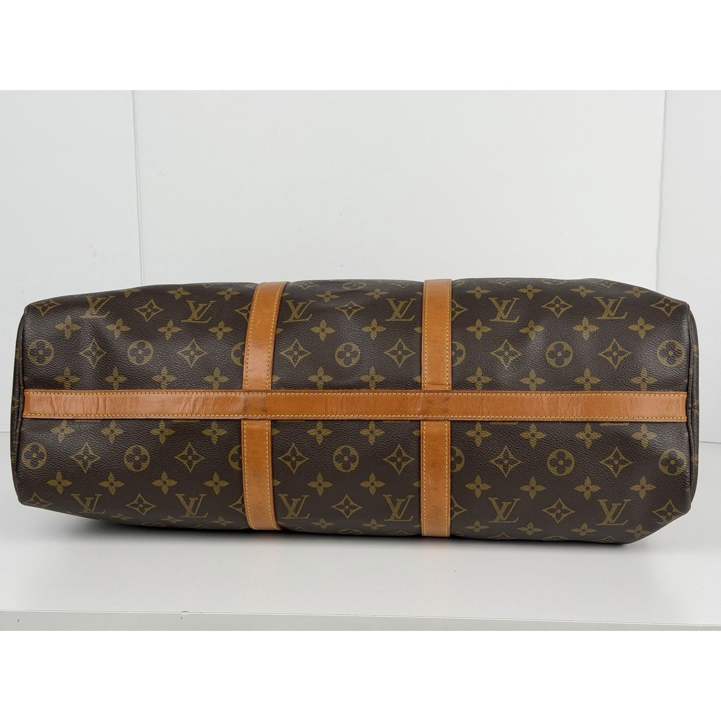 Louis Vuitton Sac Flanerie 50 Travel Bag Vintage in Brown LV Monogram 1992 S