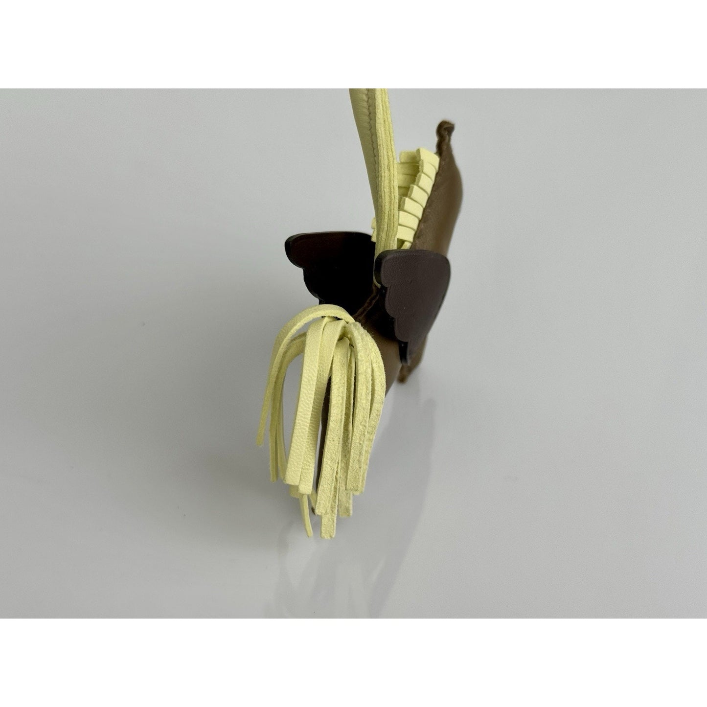Hermes Rodeo Pegase PM Bag Charm in Brown Leather
