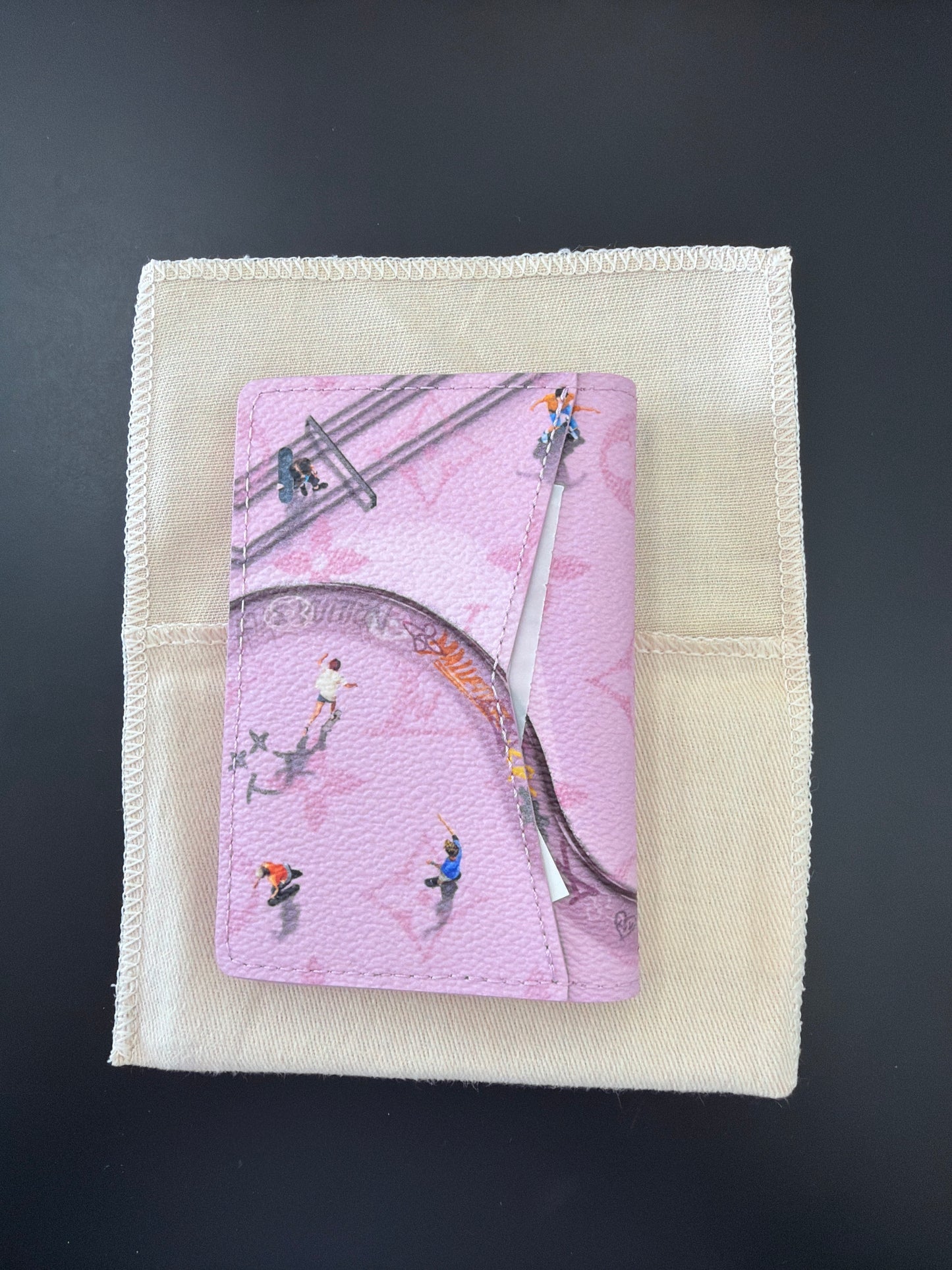 Louis Vuitton Pocket Organizer from the Skateboard Pink Monogram Collection