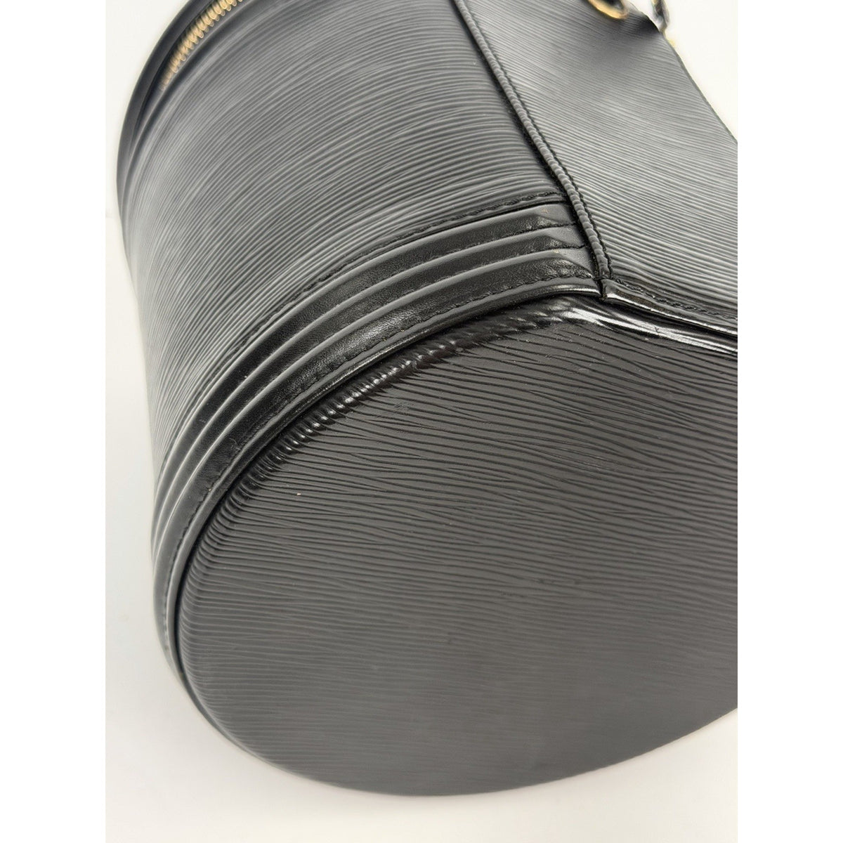 Louis Vuitton Cannes Vanity Case Bag in Black Textured Epi Leather S