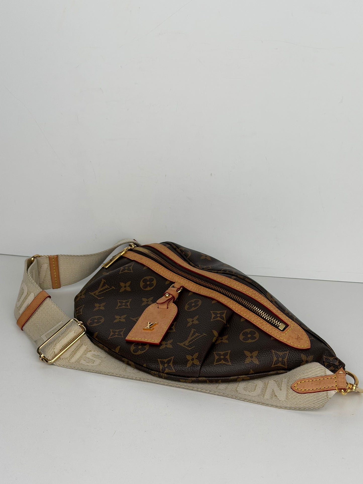 Louis Vuitton High Rise Bumbag in Monogram Coated Canvas NFC