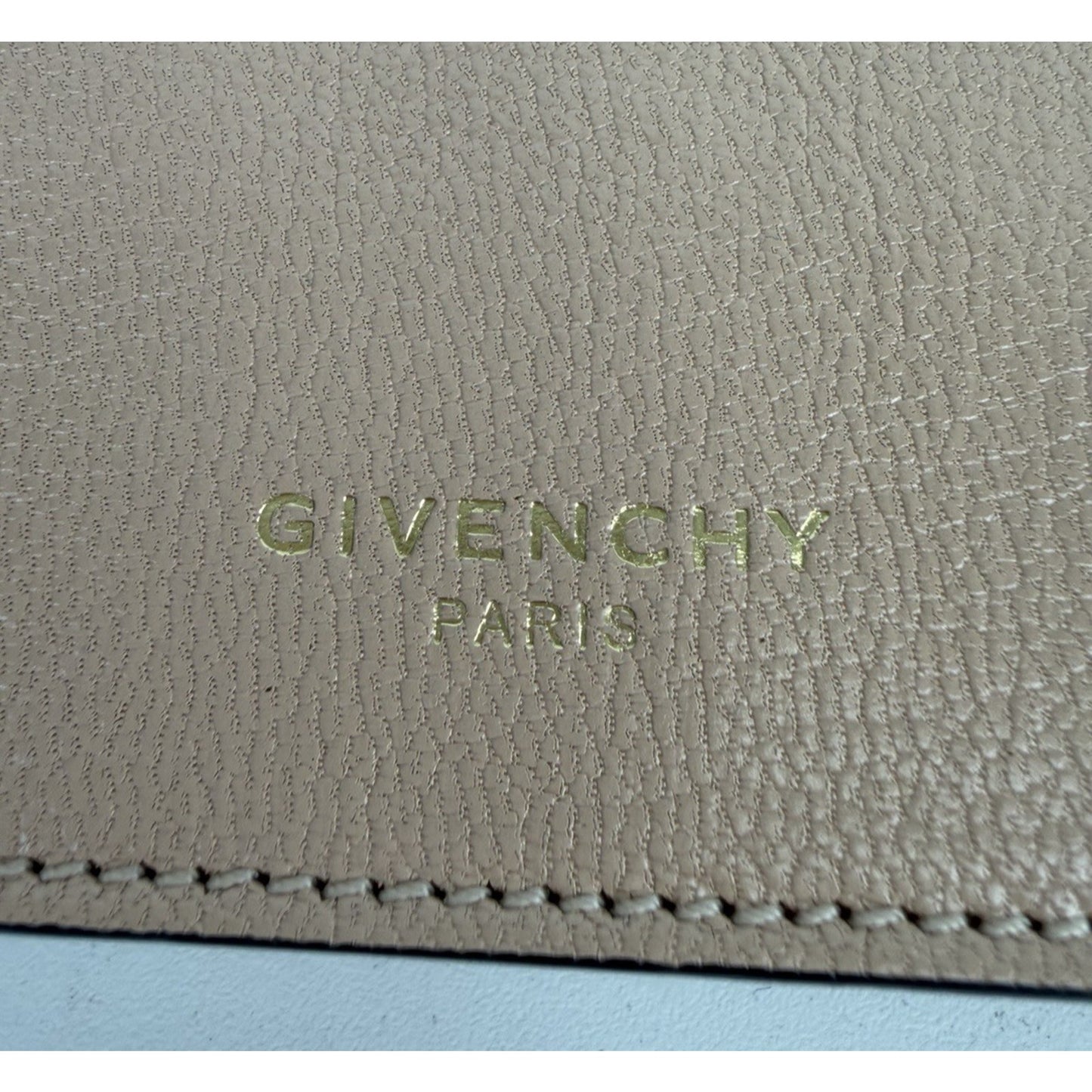 Givenchy Cross 3 Crossbody Bag with Chain Handle in Beige Leather S-12