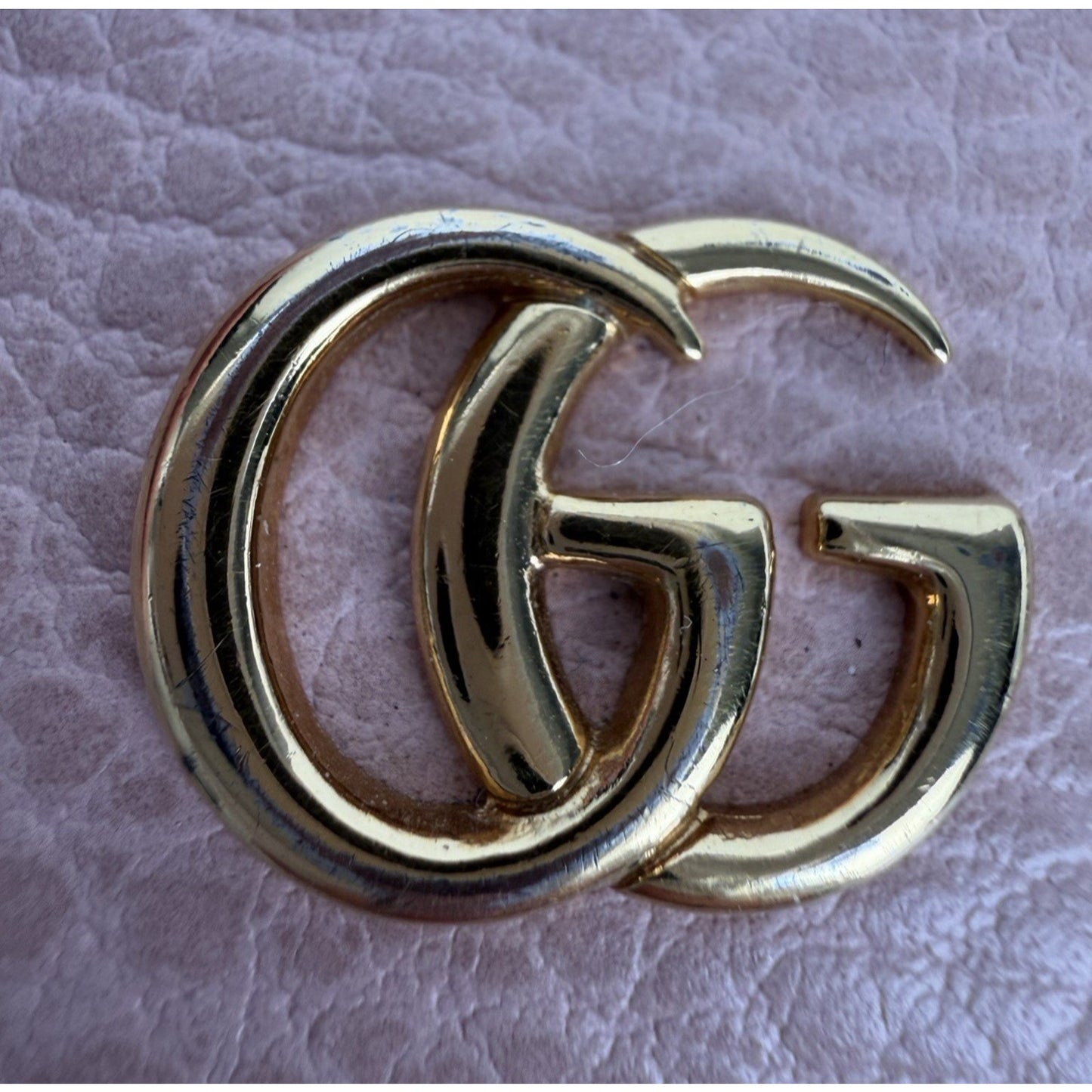 Gucci GG Marmont Leather Wallet on Chain Distinctive Quilted Pink Leather S07