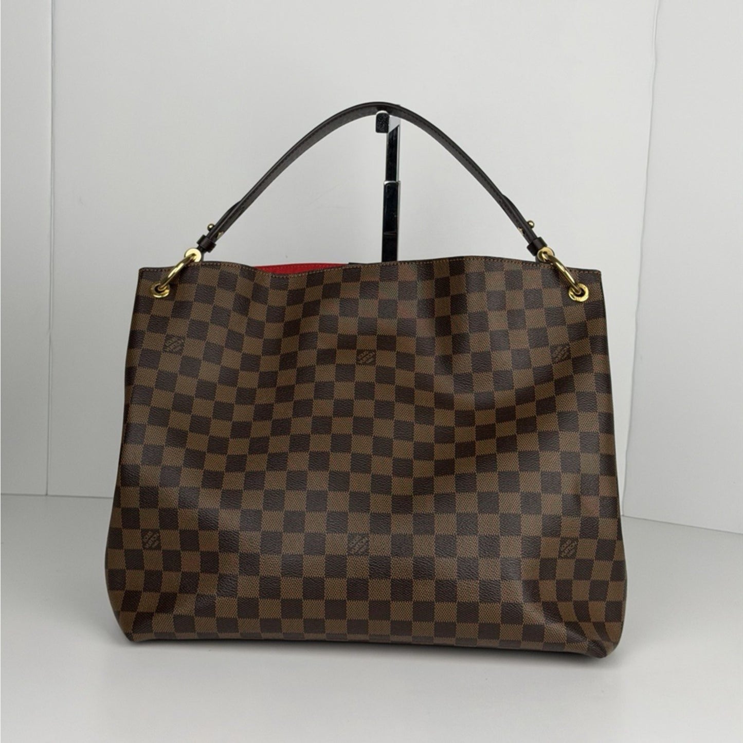 Louis Vuitton Damier Ebene Graceful MM Handbag in Brown Canvas 2020 C6