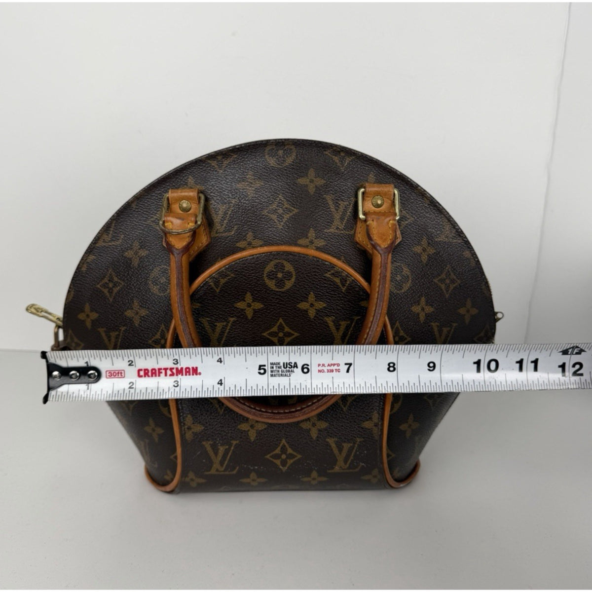 Louis Vuitton Ellipse PM Handbag in Brown LV Monogram Coated Canvas 2000 S08