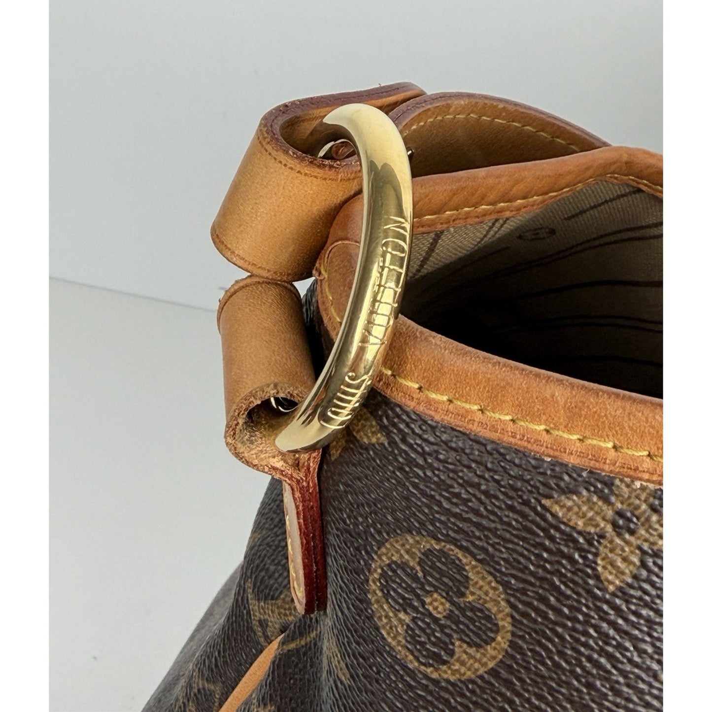 Louis Vuitton Delightful MM Tote Bag in Brown Signature Monogram Canvas 2011 S