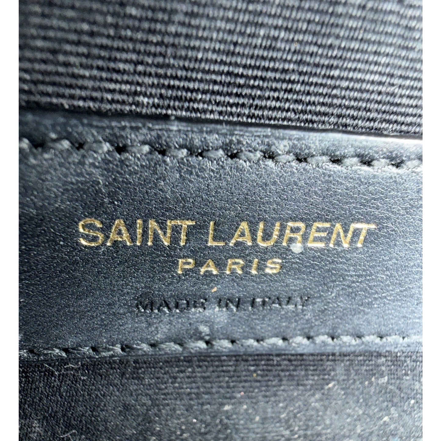 Saint Laurent Niki Mini Shoulder Bag in Black Crinkled Vintage Leather B-6
