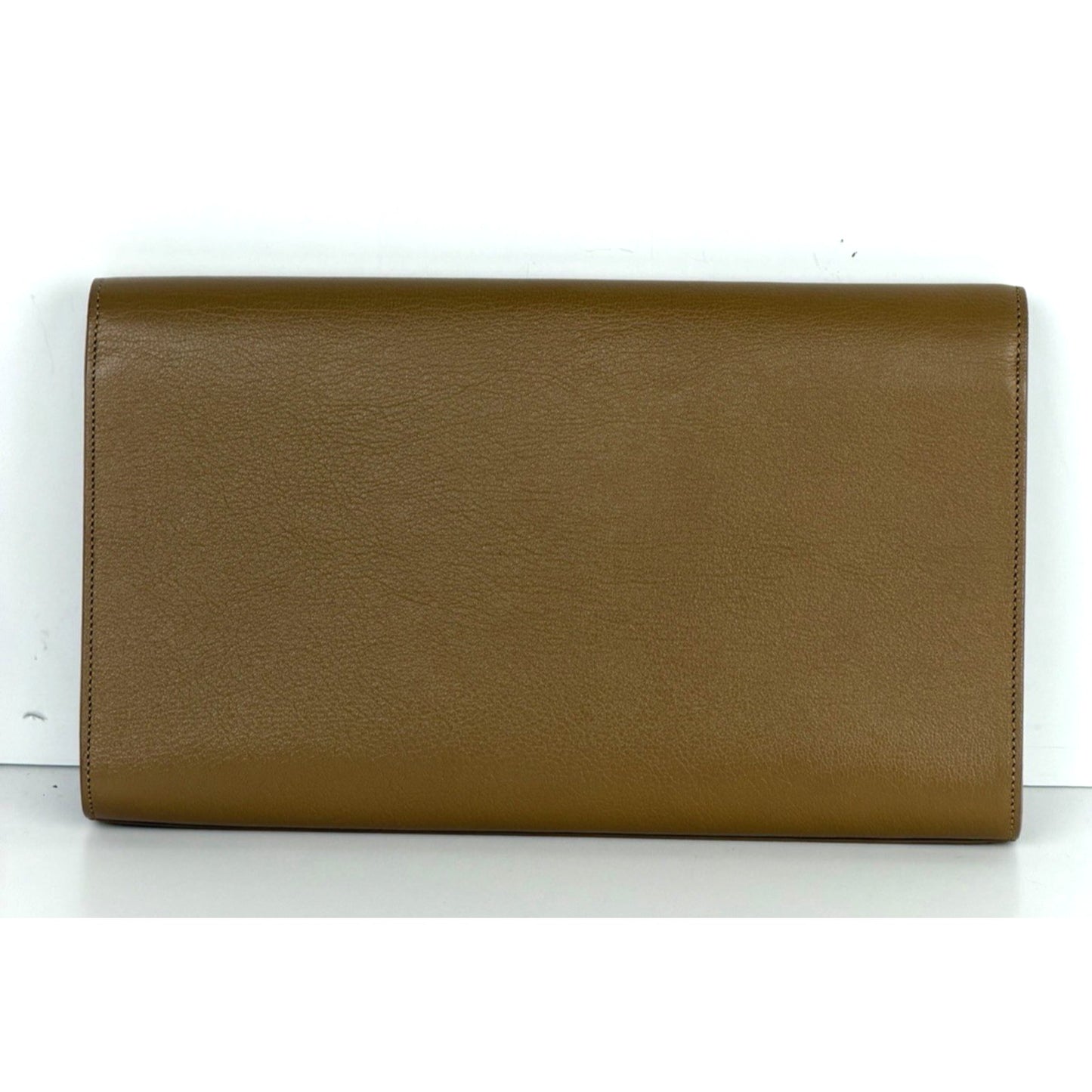 Saint Laurent Belle De Jour Large Clutch Bag in Beige Leather S19