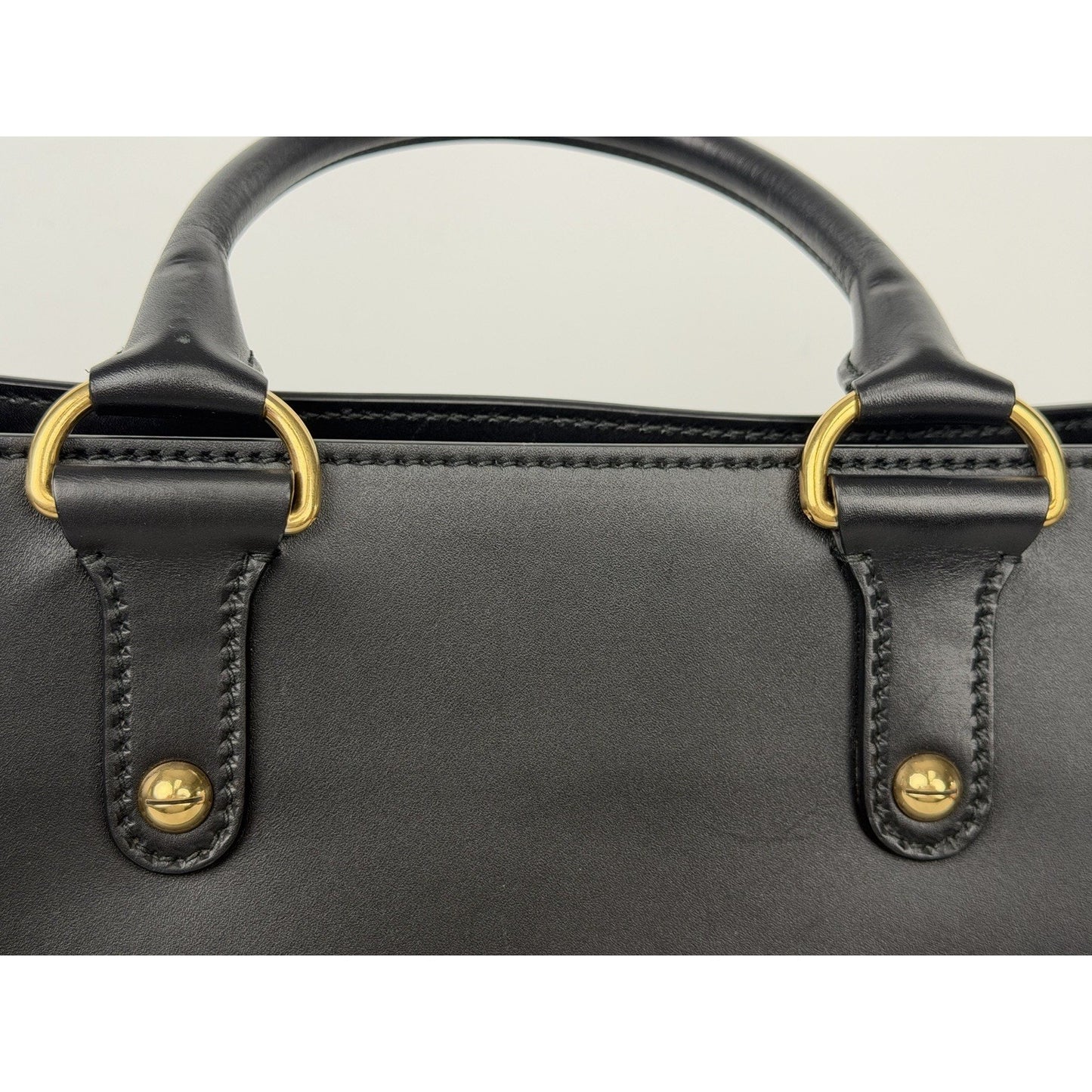 Christian Dior D-Bee Tote Bag in Black Leather Bee Emblem 2017 S