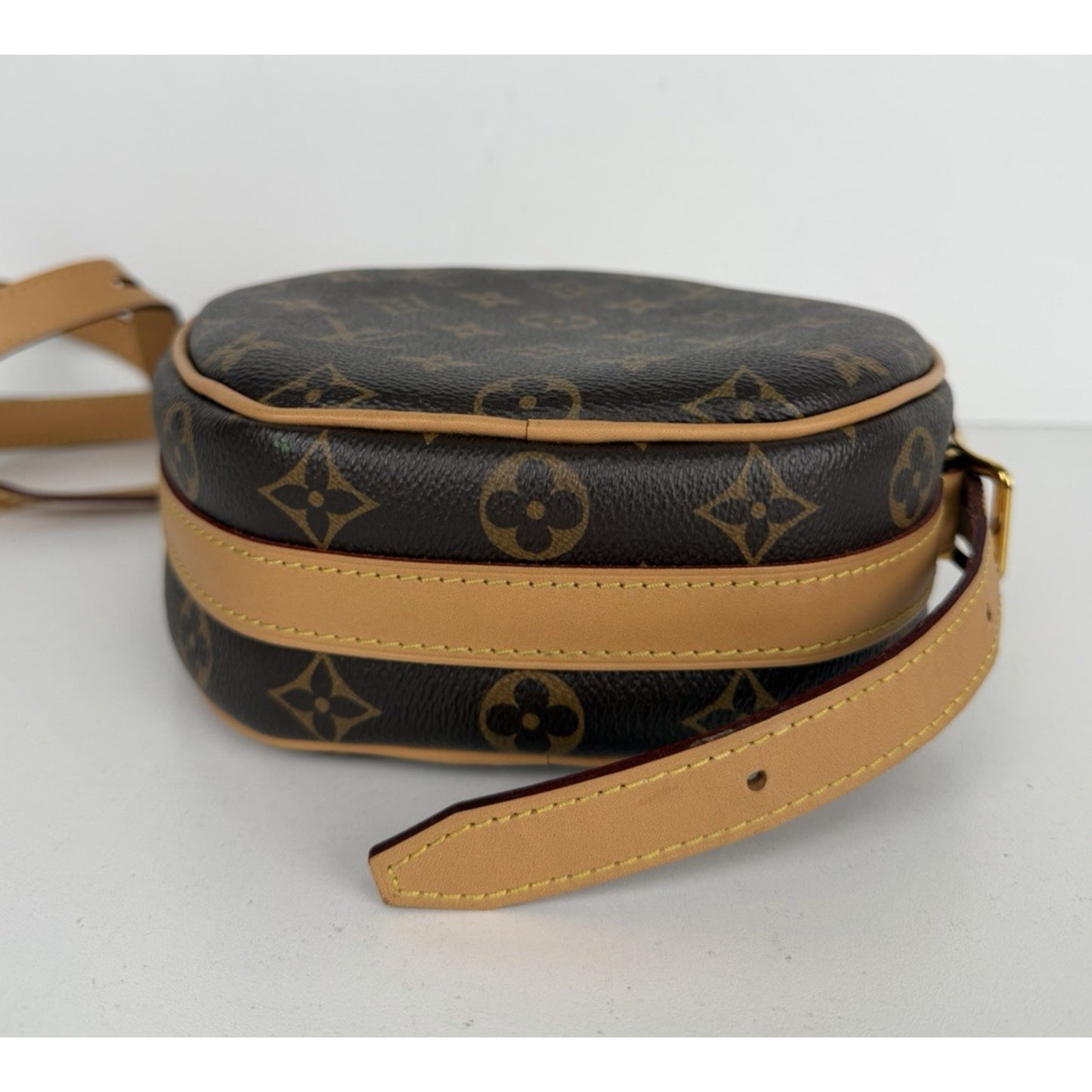 Louis Vuitton Boite Chapeau Souple PM Bag in Brown Monogram Coated Canvas NFC F1