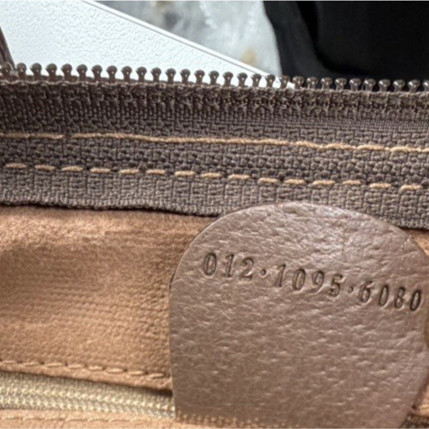 Gucci GG Supreme Large Travel Tote Bag in Brown Coated Canvas S