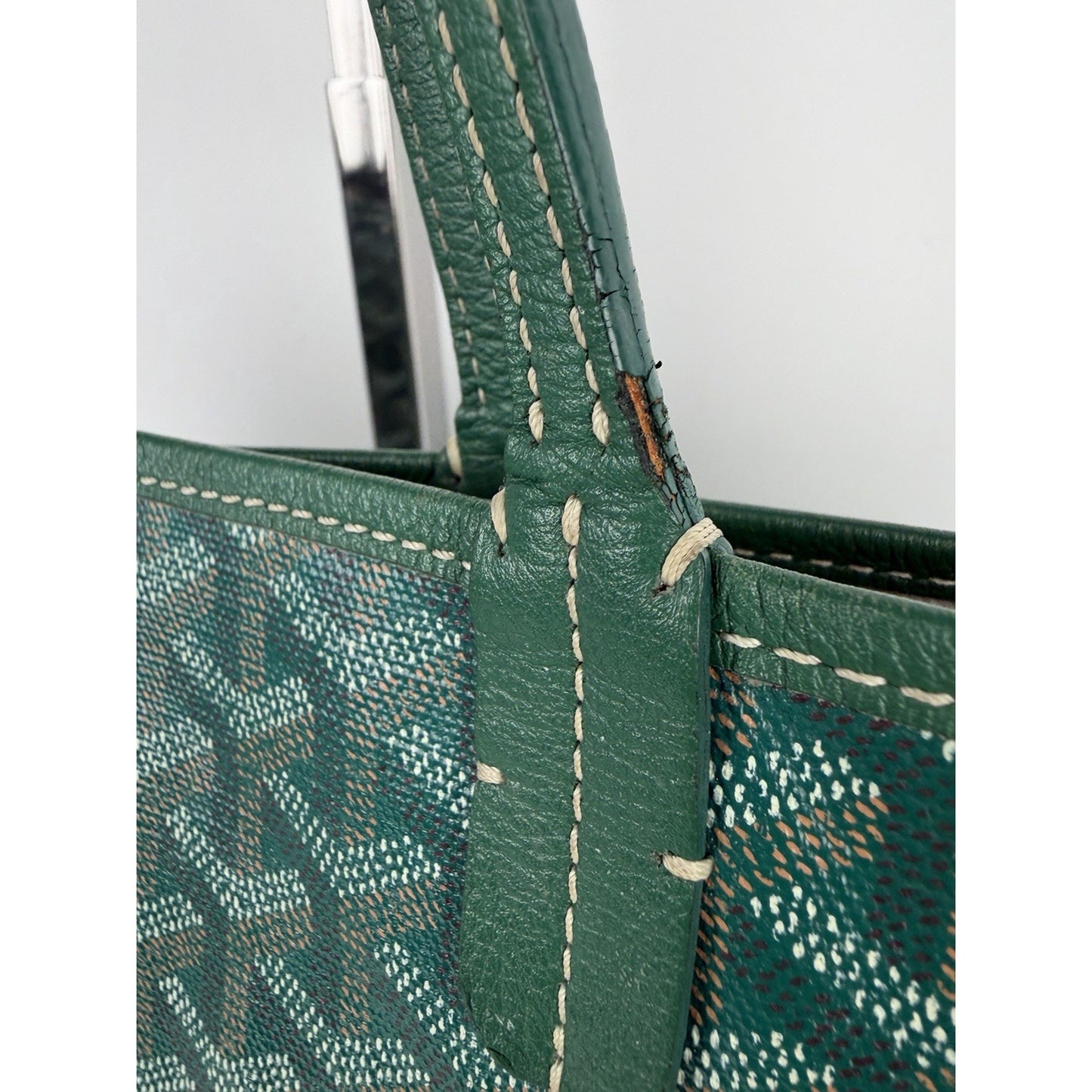 Goyard Saint Louis Tote Bag GM in Green Goyardine Coated Canvas B-4