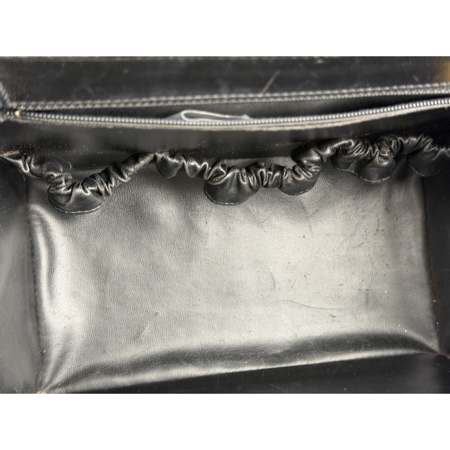 Chanel Vintage Vanity Case Cosmetic Bag Black Caviar Leather (1991-1994)