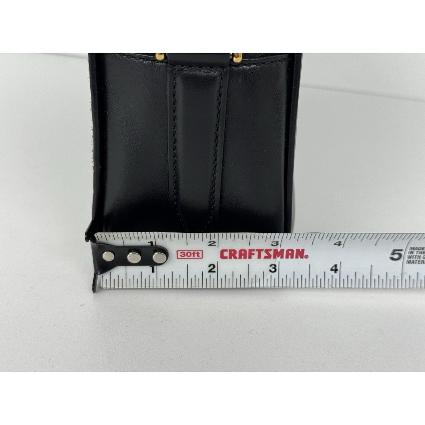 FENDI Vitello Century Bi-Color FF 1974 Embossed Mini Camera Case Maya B-9