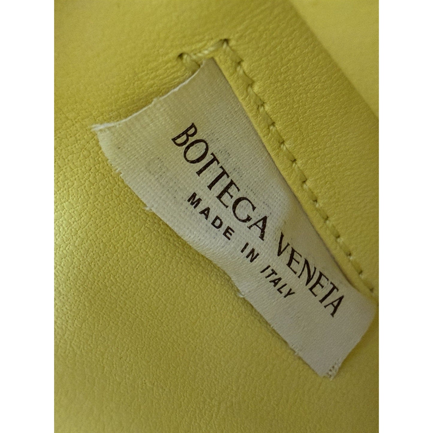 Bottega Veneta Cassette Crossbody Bag in Yellow Intrecciato Lambskin Leather