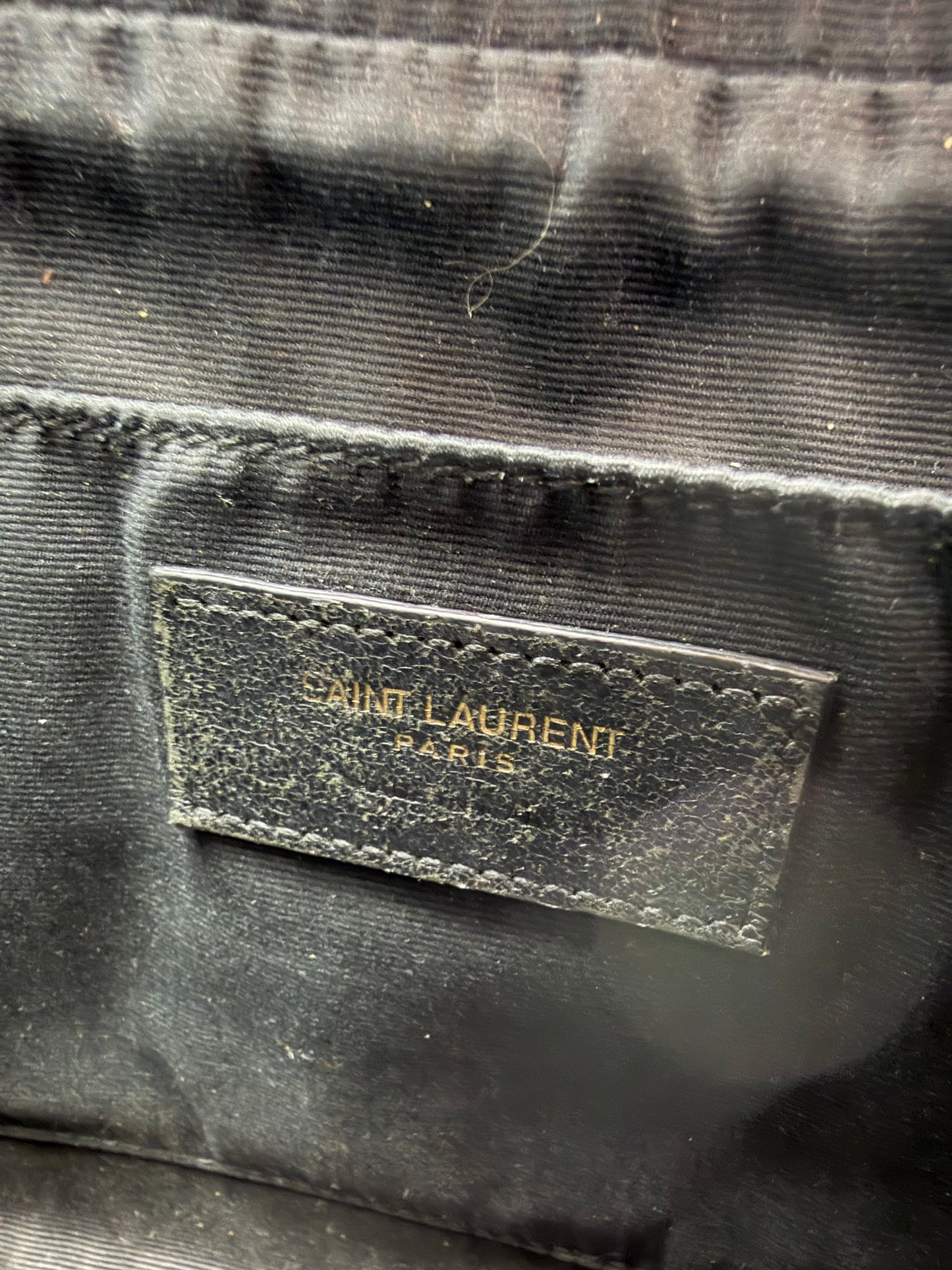 Saint Laurent Matelasse Monogram Lou Camera Bag Small in Beige Leather YS-08