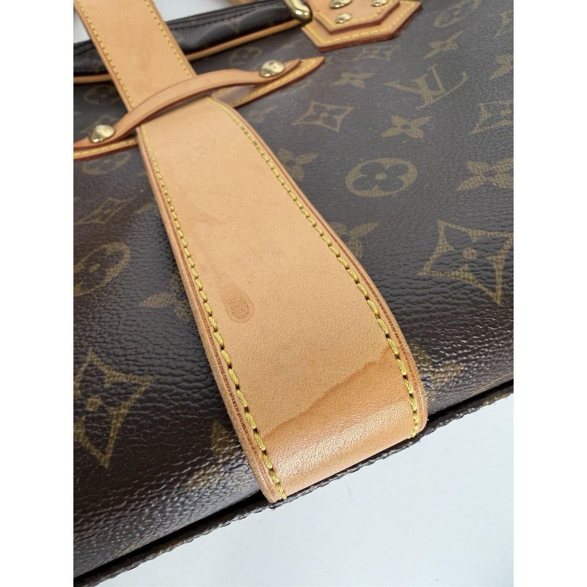 Louis Vuitton Vintage Manhattan Bag GM in Brown Monogram Coated Canvas 2005 S