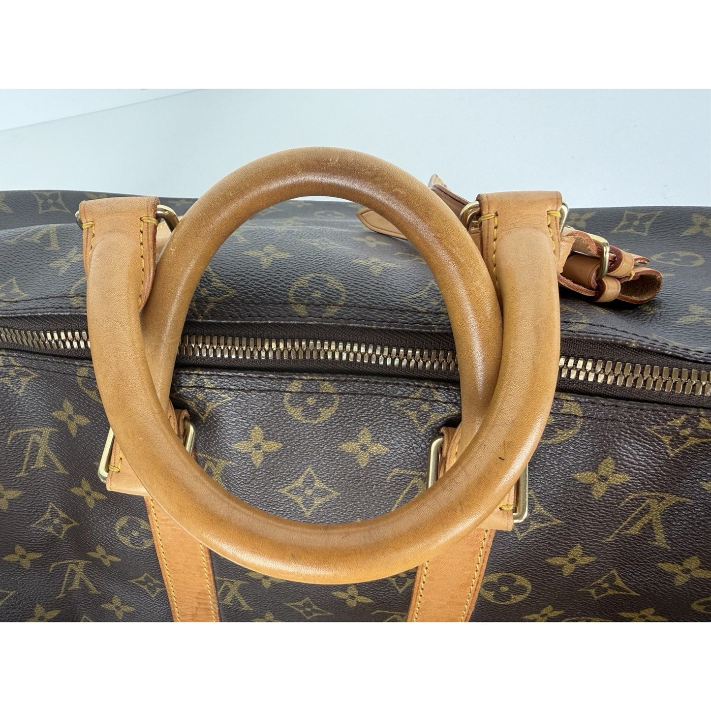 Louis Vuitton Monogram Keepall Duffle Bag 45 Vintage in Brown LV Monogram 1996 S