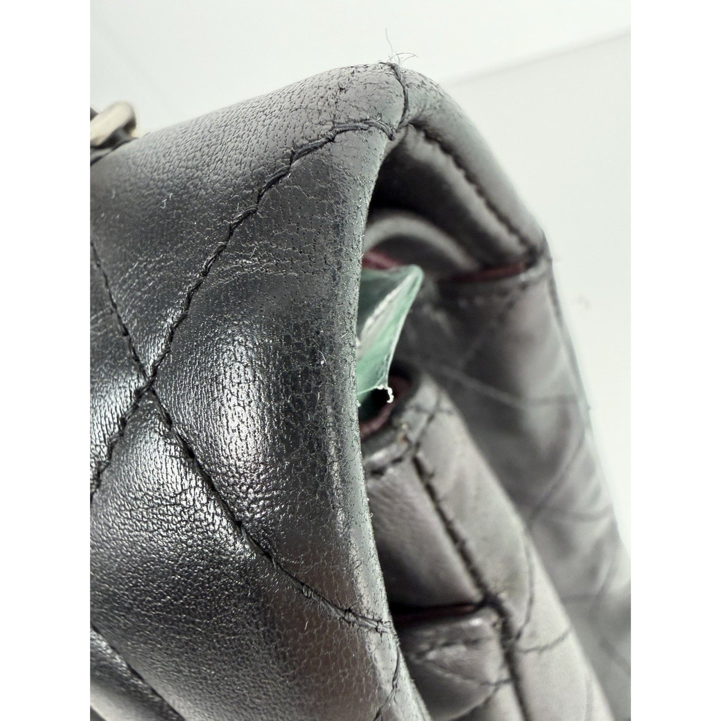 CHANEL Classic Double Flap Bag Medium Black Caviar Leather 2011