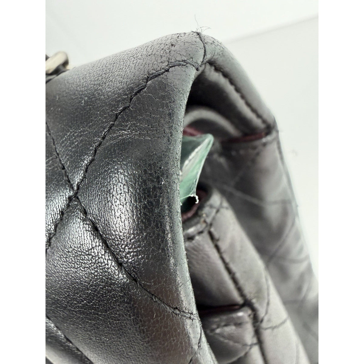 CHANEL Classic Double Flap Bag Medium Black Leather 2011 U2