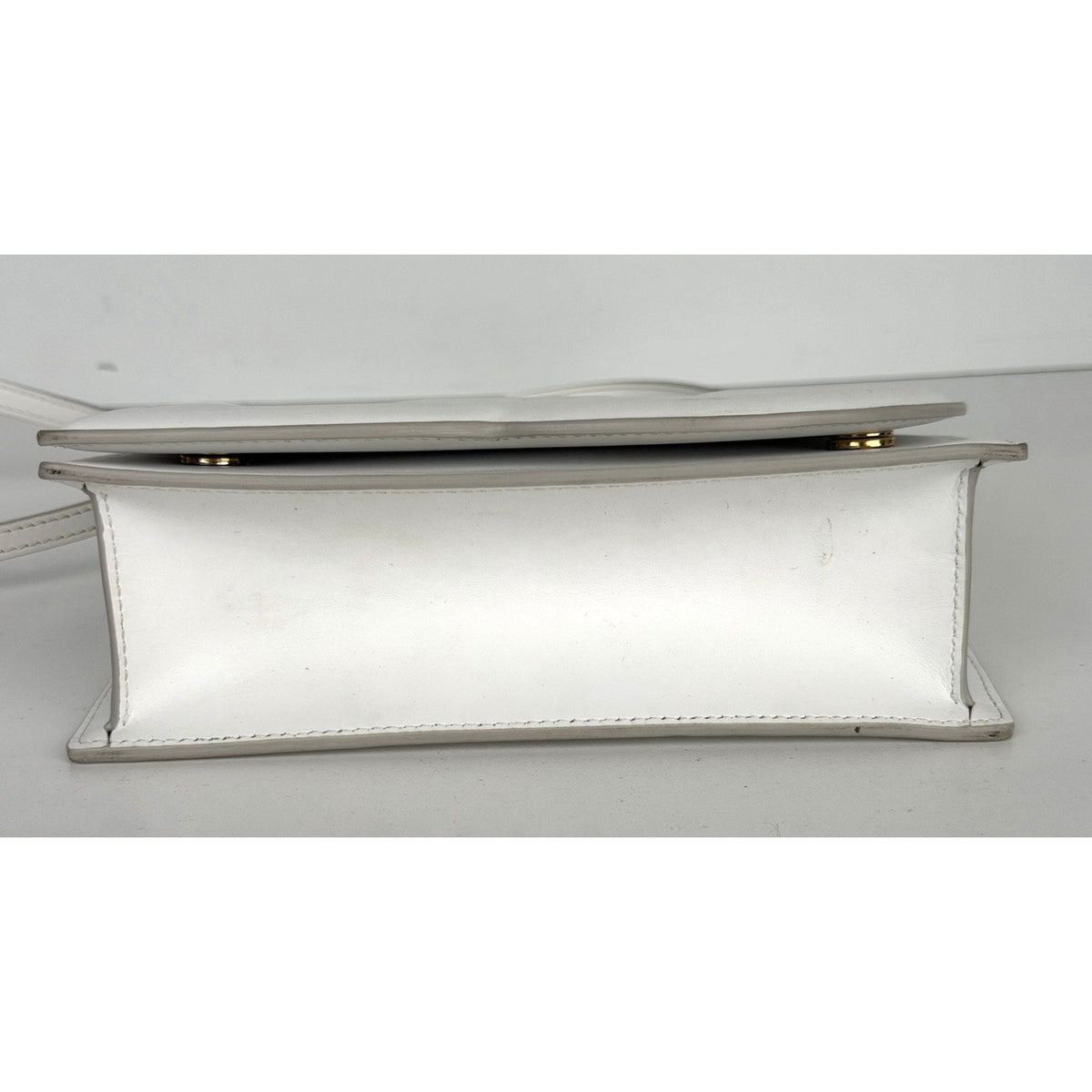 Dolce & Gabbana Small DG Logo Crossbody Bag in Calfskin White Leather S-13