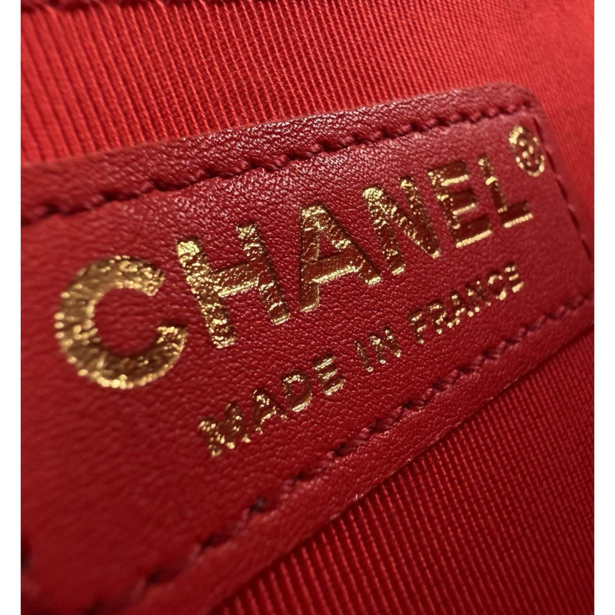 Chanel Boy Bag Medium in Red Lambskin Leather Gold Hardware 2015-2016 YE-8