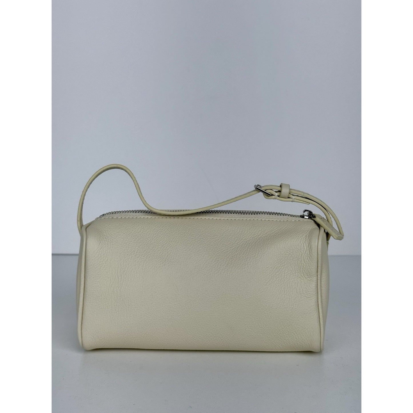 The Row 90s Bag White Leather Silver Hardware