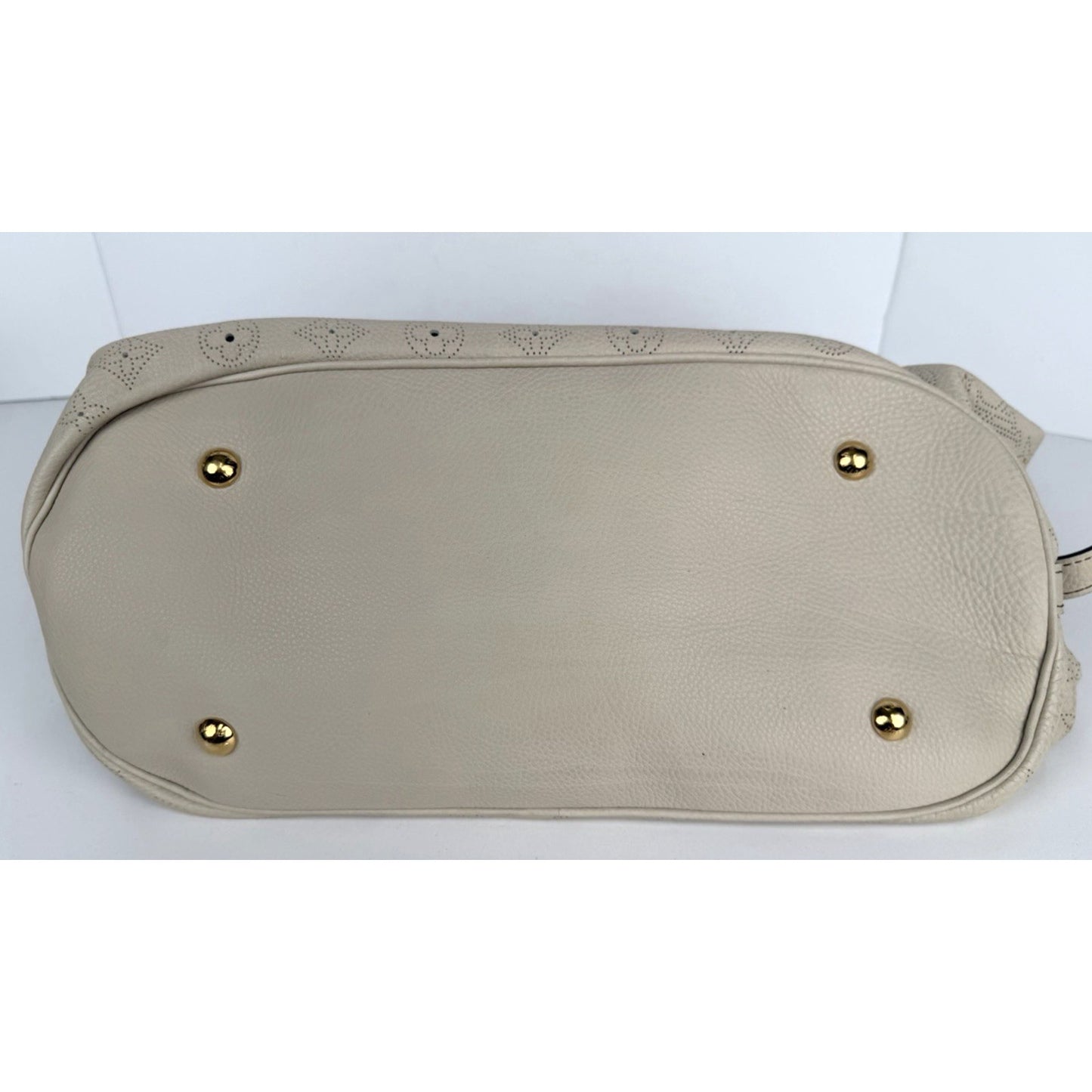 Louis Vuitton Mahina Hobo XL Bag in Ivory Calfskin Leather 2007 S