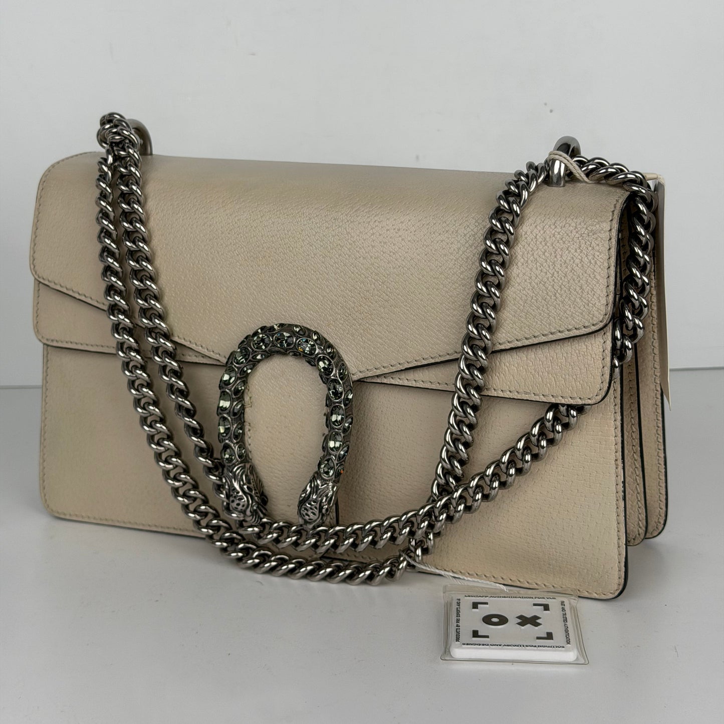 Gucci Dionysus Small Shoulder Bag in White Calfskin Leather YE-6