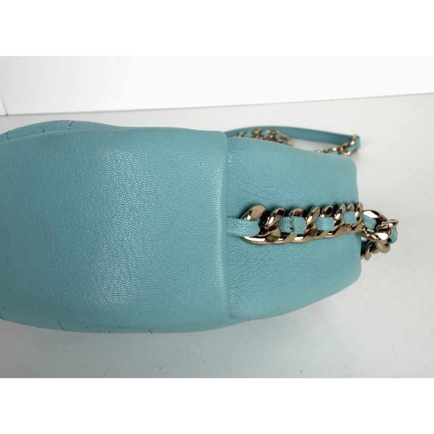 Chanel Casual Trip Camera Case Bag Small in Tiffany Blue Goatskin 2018-2019 D4