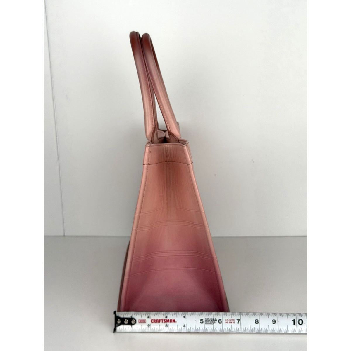 Christian Dior Book Tote Medium Shoulder Bag in Gradient Pink Leather 2021 E-3