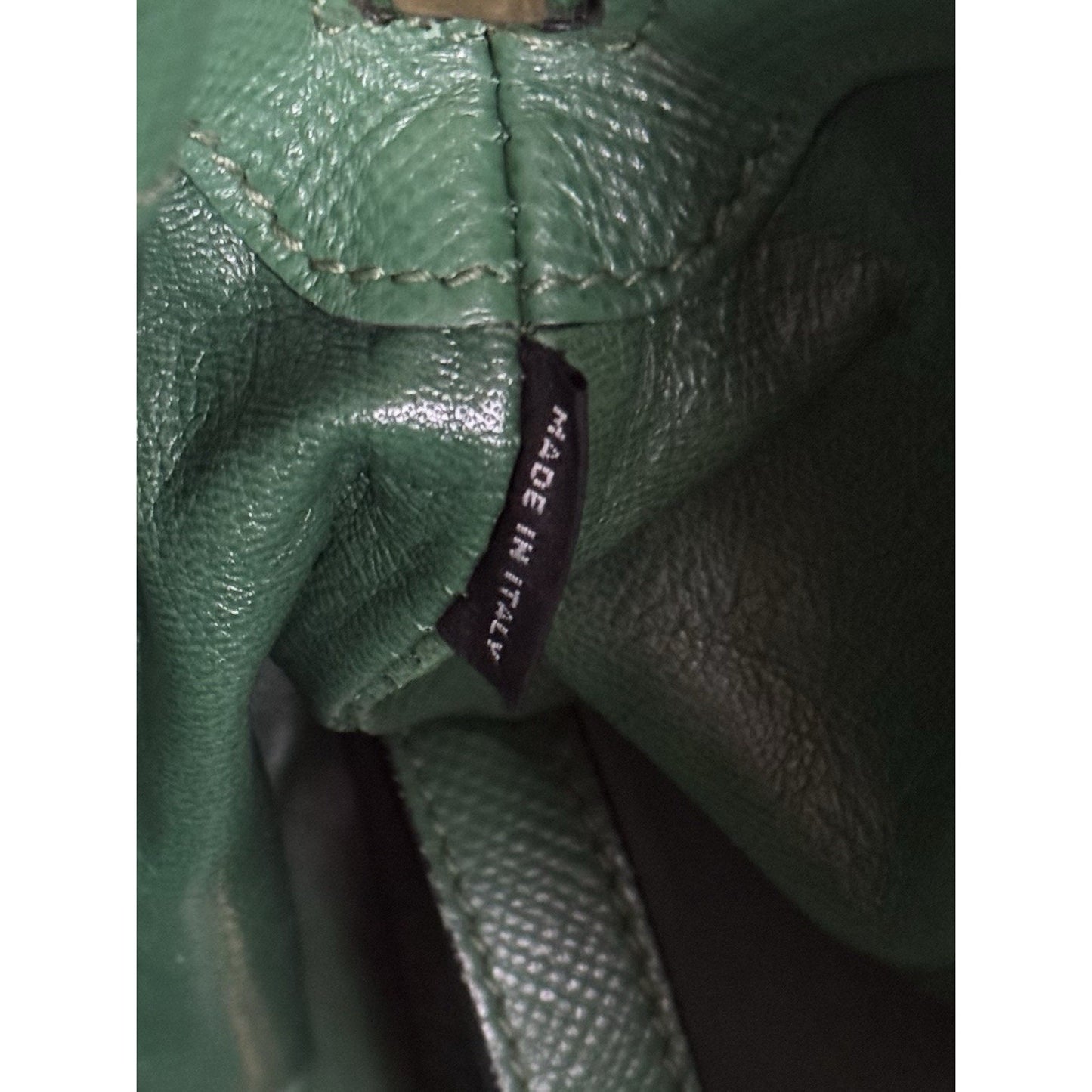 Prada Cuir Dome Satchel Medium Bag in Vibrant Green Saffiano Leather S
