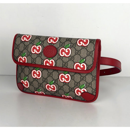 Gucci Apple Interlocking G Belt Bag in GG Supreme Monogram Coated Canvas S11