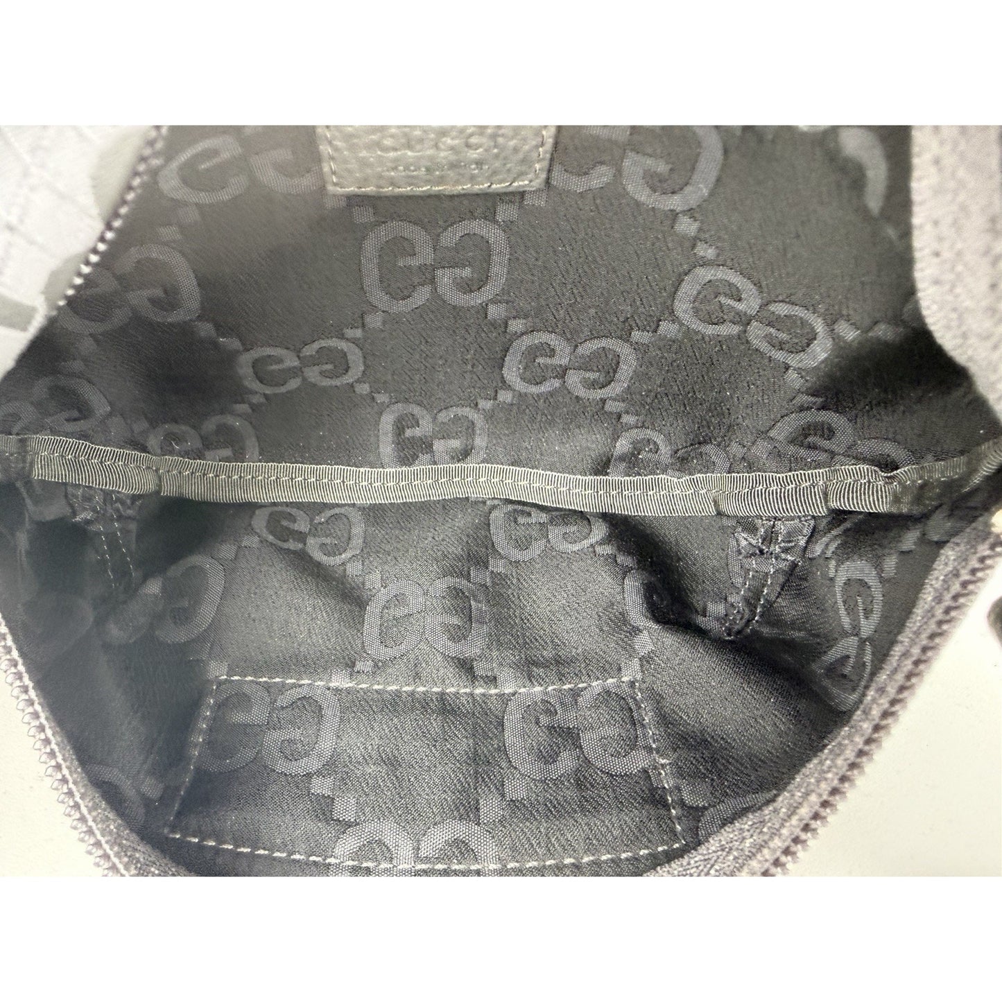 Gucci Belt Bag in Grey Ripstop GG Nylon and Leather for Men S17
