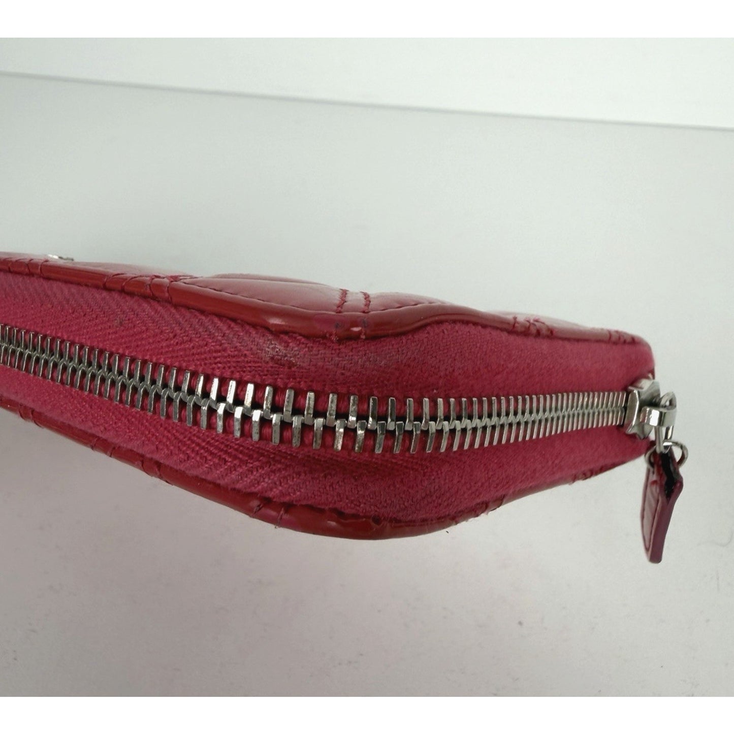 Chanel Brilliant Matelasse Long Zip-Around Wallet Pink Patent Leather 2014-2015