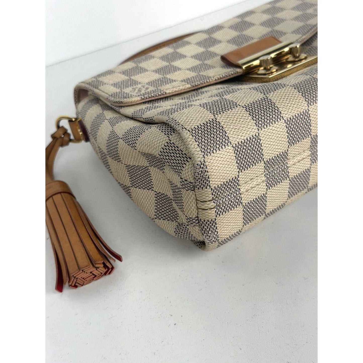 Louis Vuitton Croisette Shoulder Bag in Damier Azur Coated Canvas 2016 S-03