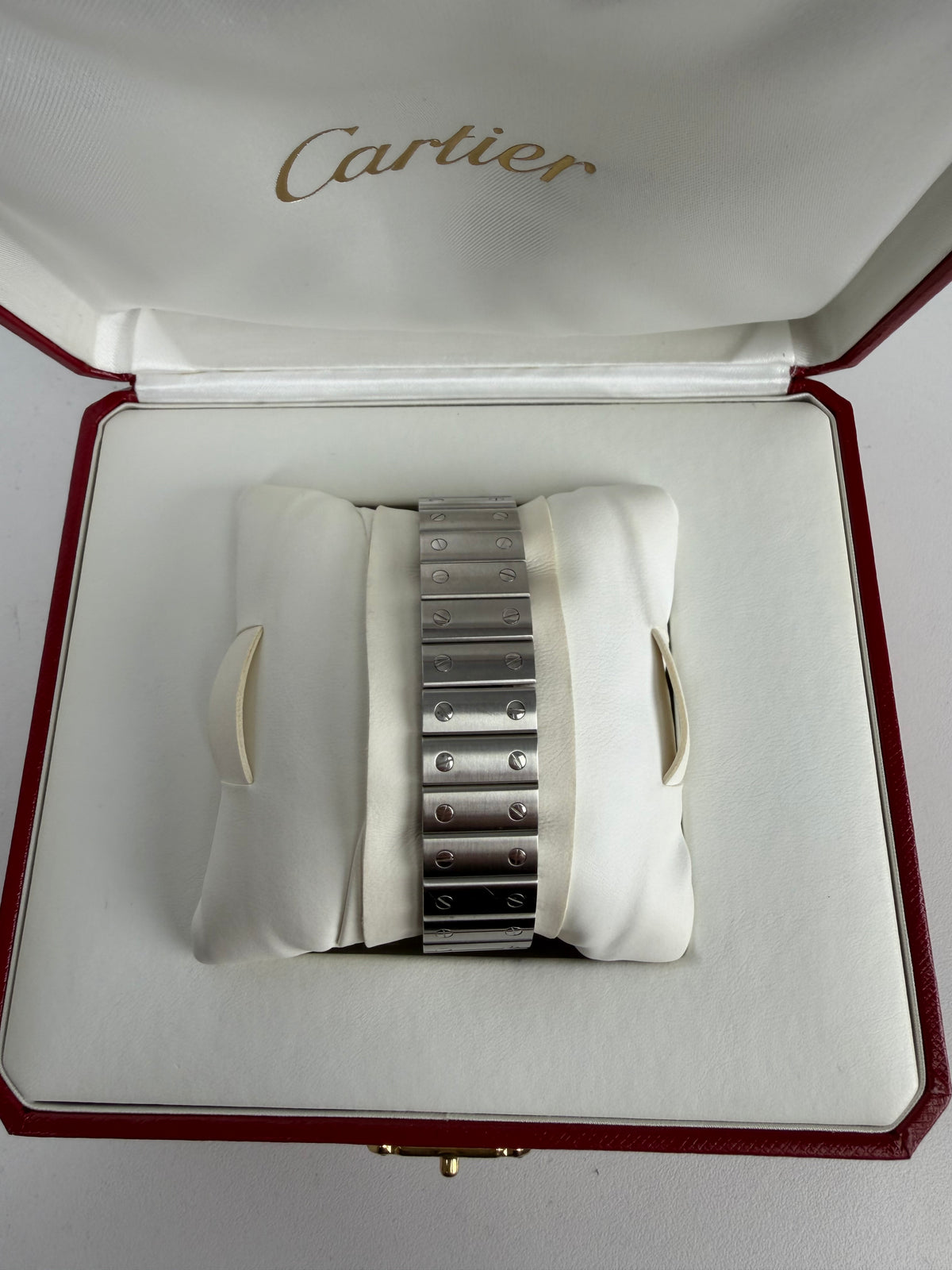 Cartier Santos Galbée 2319 29mm medium stainless steel with box