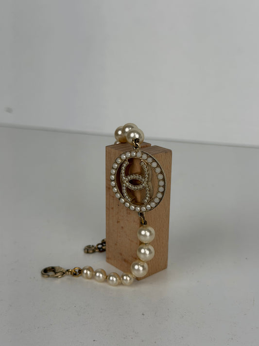 Chanel Pearl CC Bracelet Faux Pearls
