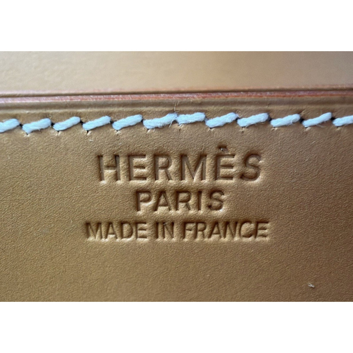 Hermes Sac a Depeches 41 Briefcase Bag in Gold Leather C-4