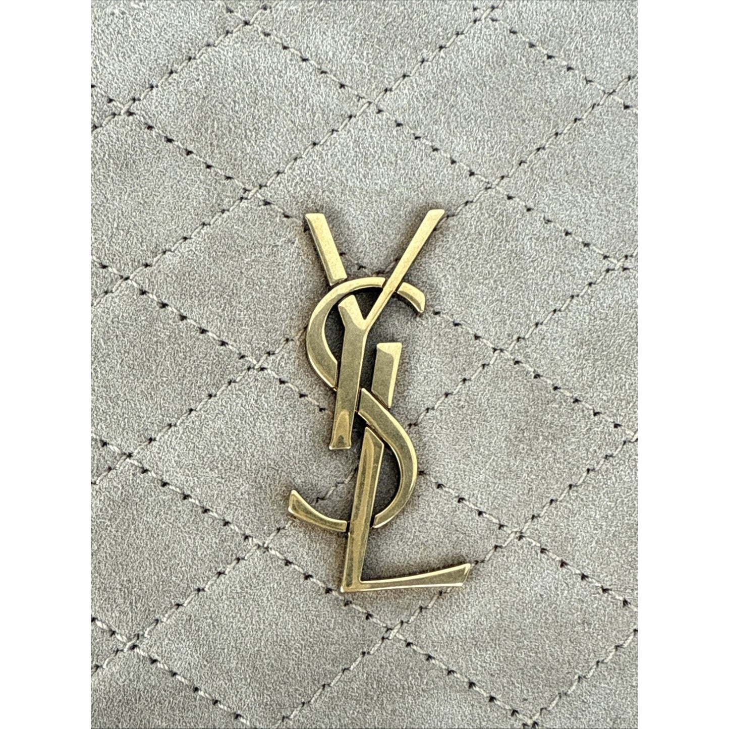 Saint Laurent Gaby Zipped Pouch Suede Women's Crossbody Bag