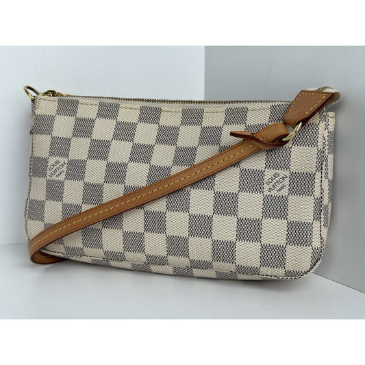 Louis Vuitton Damier Azur Pochette Accessoires with Golden Hardware C-1